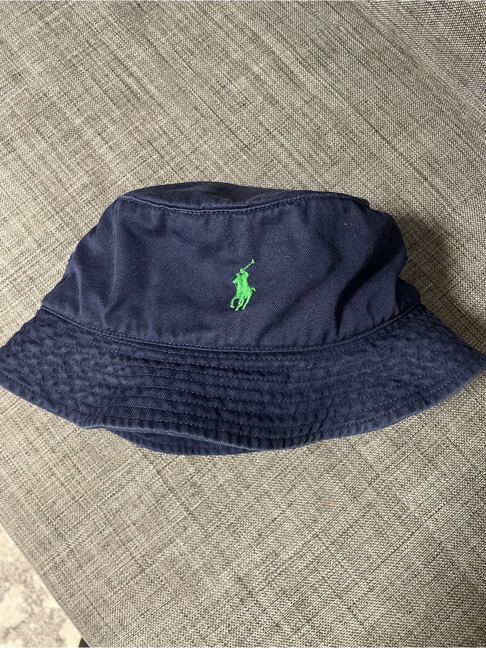 Polo by Ralph Lauren Black Bucket Hat with Gold Label